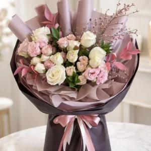 Stunning Pink & White Bouquet