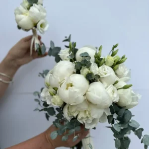 Bridal Bouquet & Boutonniere Set