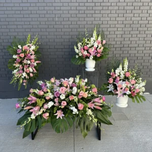 "Spirit of Love" Funeral Flowers Packege (4 pieces)
