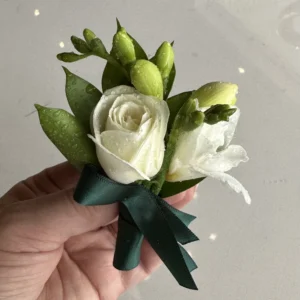 Hunter Green Boutonniere
