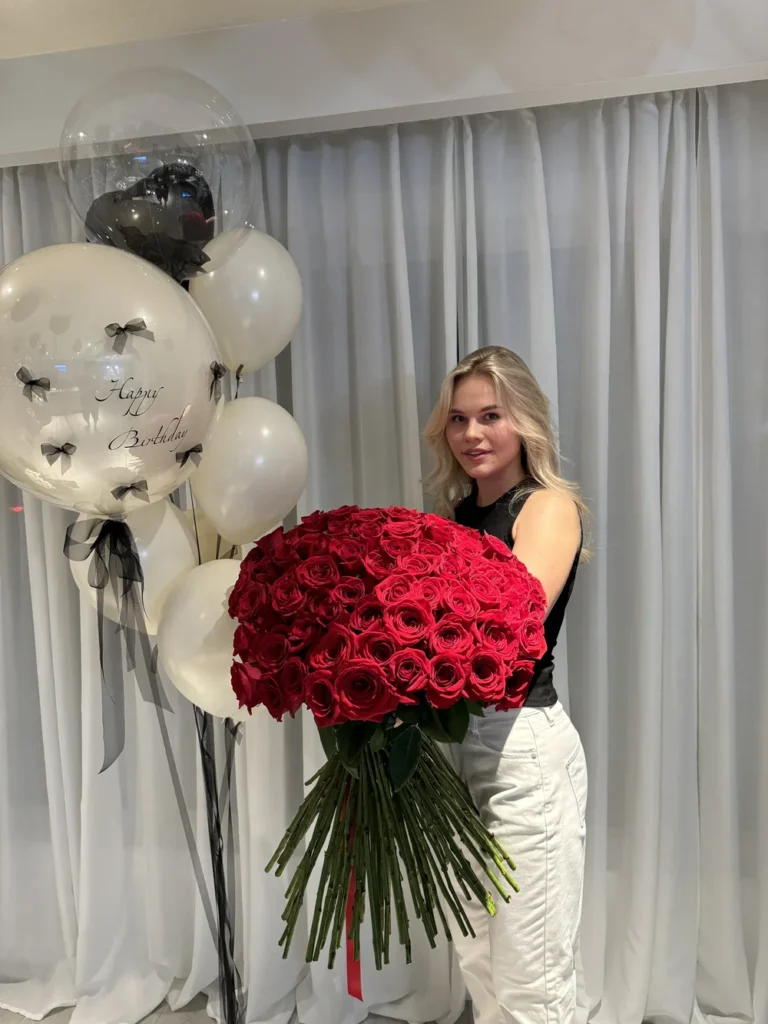 Flowers for birthday roses