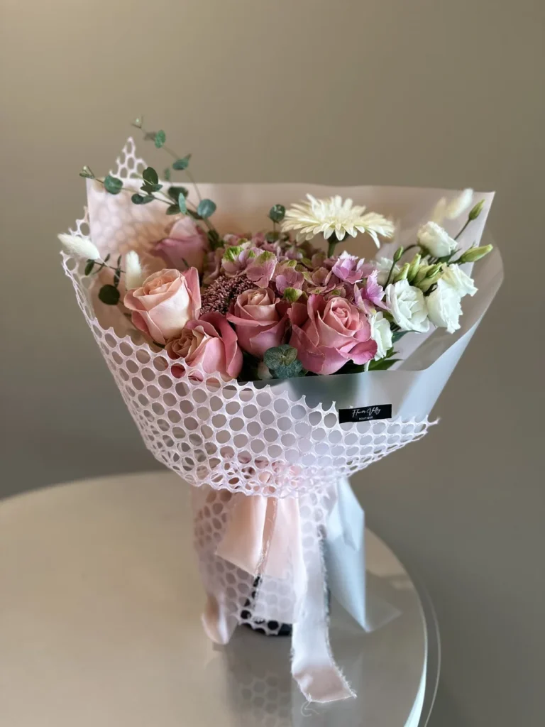 Handcrafted flower arrangement