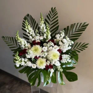 Just Red and White Tribute Arrangement
