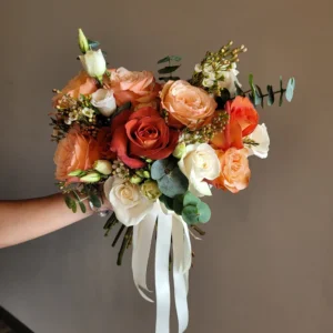 Rustic Burnt Bridal Bouquet