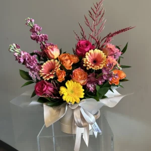 "Valentina" Flower Box Floral Arrangement