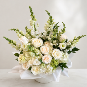 deepest sympathy arrangement 2 ft tall/ 2 ft wide