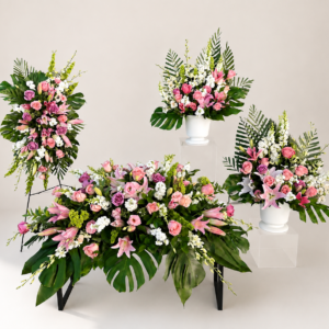 "spirit of love" funeral flowers package (4 pieces)