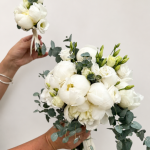 bridal bouquet & boutonniere set