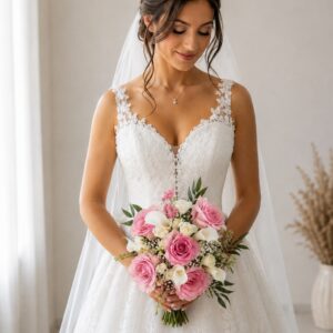 blush elegance bridal bouquet